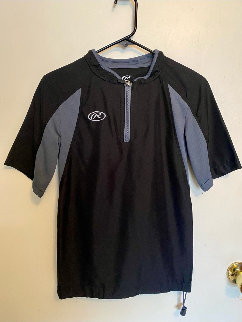 Rawlings Boys Black & Gray Short-Sleeve Athletic Shirt